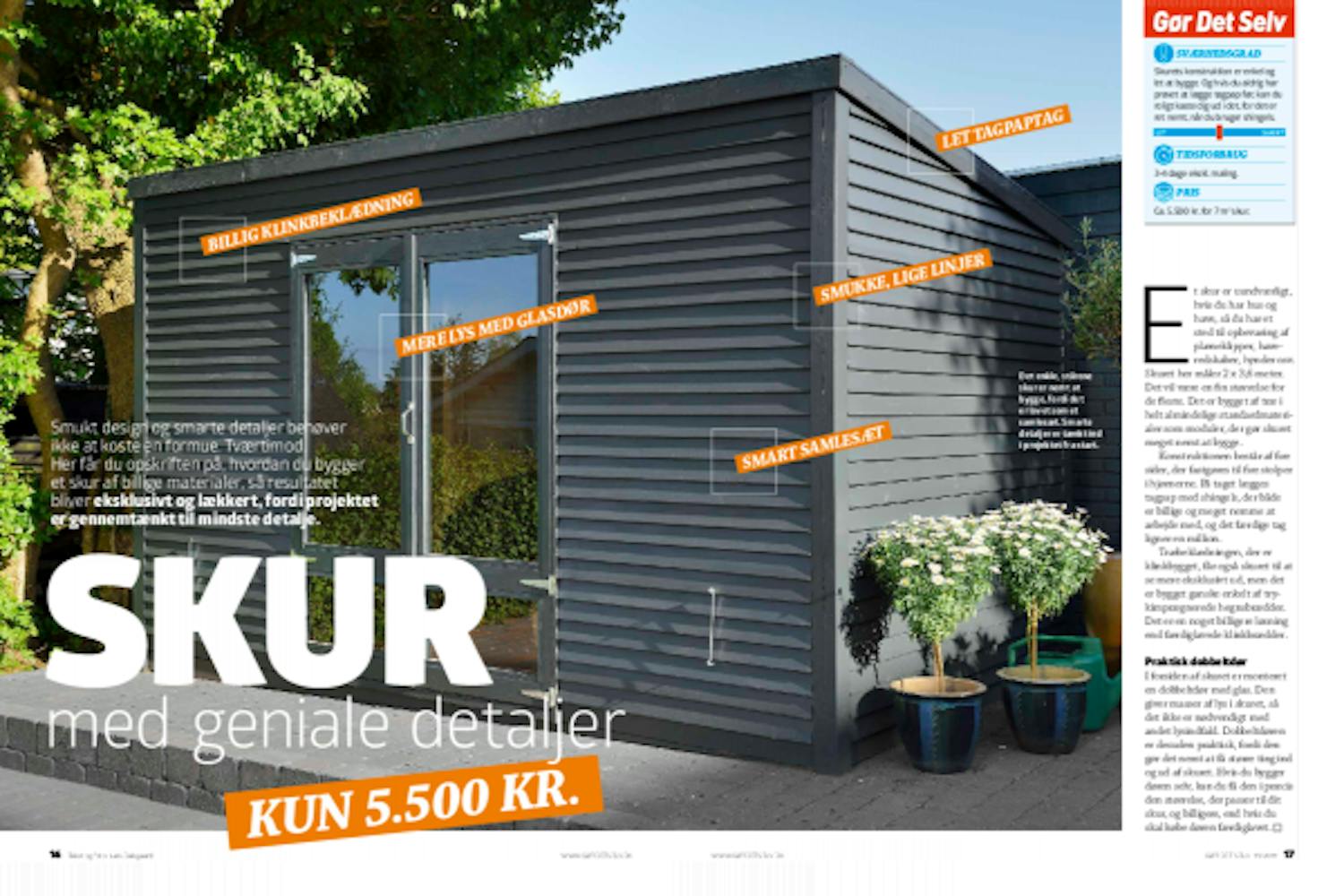 Byg selv skur Byg selv et arkitekttegnet skur